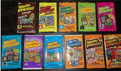 Wacky Packages All New Series 1 Through 10 Empty Wrappers • $5.99