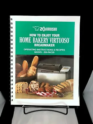 Zojirushi BB-PAC20 Bread Machine Manual Owners Instruction User Guide COLOR • $28.98