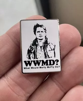 Back To The Future Enamel Pin Retro 80s Scifi Movie Hat Marty McFly BTTF Lapel • $6.99