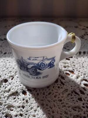 Vintage Mercedes 1927 Shaving Mug Surrey Convertible Car Coffee Cup Made In USA • $6.99