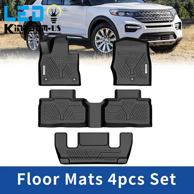 All Weather 3D Floor Mats For 2020 2021 2022 2023 Ford Explorer TPE 4PCS Liners • $79