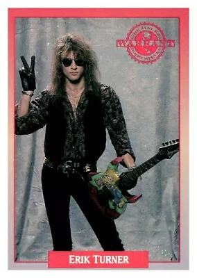 1991 Brockum Rock Cards #236 Erik Turner WARRANT • £1.45