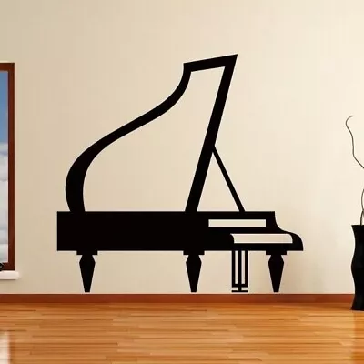 Grand Piano Musical Instrument Wall Art Sticker (AS10152) • £14.99