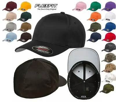 Flexfit 6277 Original Structured Twill Fitted Baseball Hat Cap • $9.95