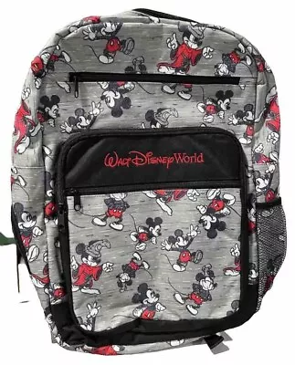 Walt Disney World Parks Mickey Mouse All Over Sketch Back Pack Bag • £64.57