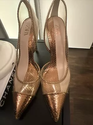 Zara Python  High Heel Shoes • £20