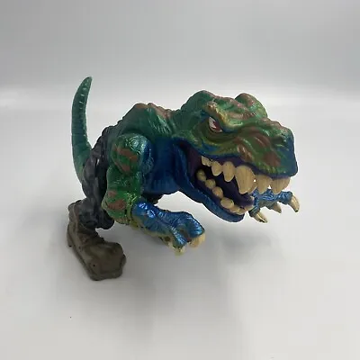 Vintage Mattel Extreme Dinosaur Dino Chomper T-Bone T-Rex 1996 Street Shark  • $24