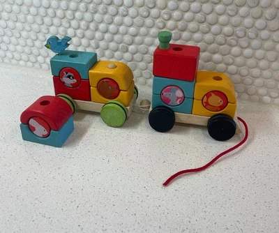 $17.99 • Buy Le Toy Van PL088 Stack Wooden Block Set Used