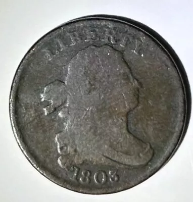 Draped Bust Half Cent 1803 • $49