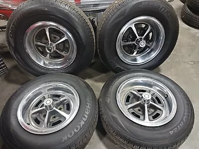 Magnum 500 Chrome Wheels + Caps + Trim Rings + Nearly New Hankook Tires (set 4)! • $749