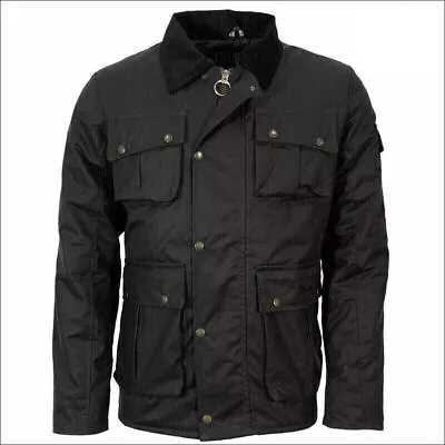Men's Game Utilitas II Wax Jacket Coat Multi Pocket Zip Up High Quilted S - 2XL • £74.99