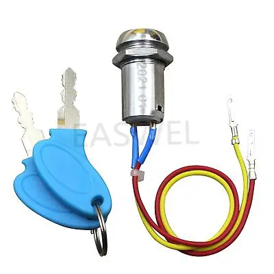 Ignition Key Switch Lock 2 Wire Electric Scooter Moped Super Pocket Bike ATV • $5.10