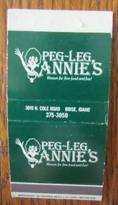 Girlie Matchbox Cover: Peg Leg Annie's (boise Idaho) (nice Rack!) -d12 • $5.08