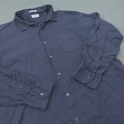 J. Crew Shirt Mens Large Button Up Long Sleeve 100% Linen Casaul • $24.99
