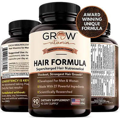 All In One Hair Vitamins For Men & Women - Advanced Hair Formula Includes Biotin • $24.95