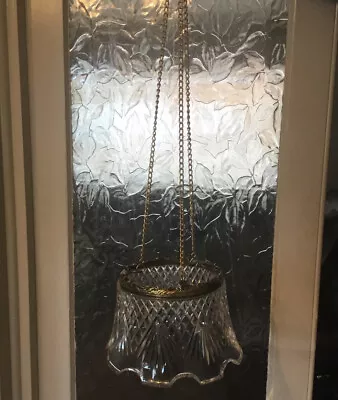 A Stunning Quality Antique Cut-glass Hall Light / Lantern Circa 1900. • £149