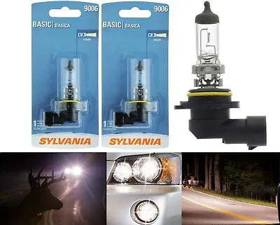 Sylvania Basic 9006 HB4 55W Two Bulbs Head Light Low Beam Stock Plug Play Lamp • $21