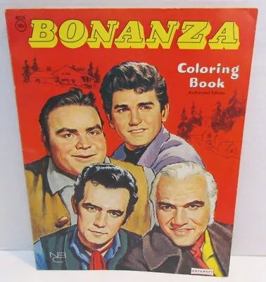 BONANZA TV WESTERN 1960 COLORING BOOK By ARTCRAFT VINTAGE UNUSED NOS SAALFIELD • $54.99