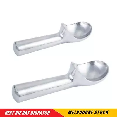 AntiFreeze Ice Cream Scoop Non Stick Professional Polished Aluminium Spoon 2Pack • $21.99