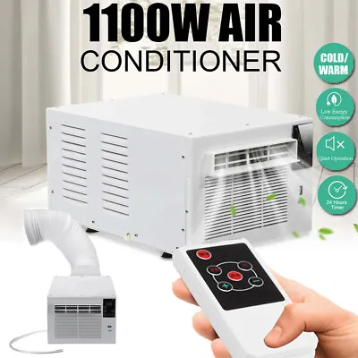 1100W Window Wall Desk Air Conditioner Refrigerated Cooling Heating Remote Timer • $596.65