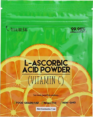Pure L-Ascorbic Acid Vitamin C Food Grade USP36 Non-GMO Antioxidant Anti Oxidant • $9.02