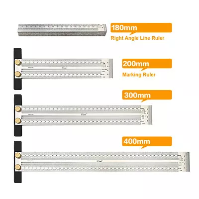 Ultra Precision Marking Ruler T Type Square Woodworking Scriber Measuring Tool • $15.33