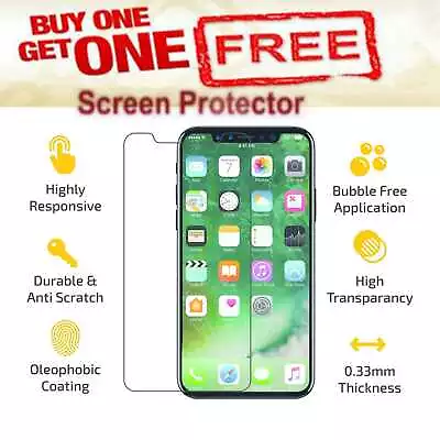 Tempered Glass Screen Protector For IPhone 14 13 12 11 Pro Max 15 X XS MAX 6 7 8 • £0.99