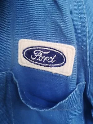 Vintage 60's FORD Uniform Blue Coat Jacket Union Made Australia Workwear Mantle • $69