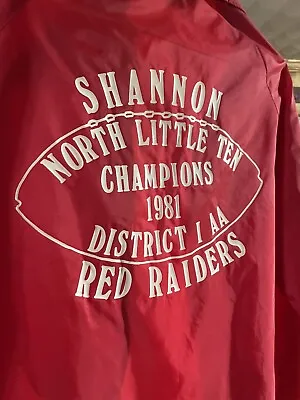 Vintage Shannon Mississippi Red Raiders High School Jacket. Champions 1981 • $31.20