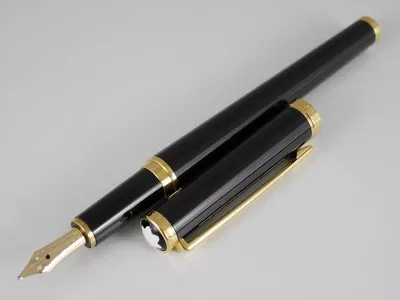 Montblanc Noblesse Oblige Black GT Fountain Pen M (used) FREE SHIPPING WORLDWIDE • $249