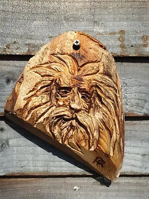 £9.99 • Buy Chainsaw Carved Green Man / Wood Spirit  