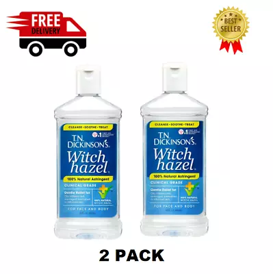 Dickinson's Witch Hazel Cleansing Astringent 16 Fl Oz Pack Of 2 • $12.99