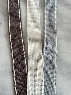 Webbing Cotton Blend 34mm Tape Bags Craft Straps Sewing Binding Haberdashery • £2.80