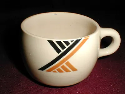 McNicol Restaurant Ware MODERNE Tan Black X's ROLOC Western Cup/s • $7.99