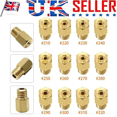 For Mikuni VM TM Carb #210- #320 Jets 12x Motorcycle Carburetor Carb Main Jet UK • £9.69