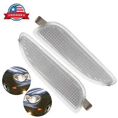 Pair Of Side Marker Light Turn Signal Lamp For 2003-2009 Mercedes-Benz CLK500 • $15.89