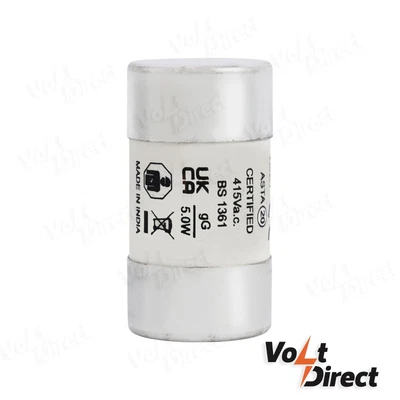 £12.50 • Buy 100 Amp Cut Out Fuse BS88 Eaton Bussmann Series, Ceramic Cartridge Fuse,