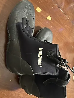 Hodgman Neoprene Zip Up Waterproof Wade Boots AND Guard Socks Size 12 Black • $55