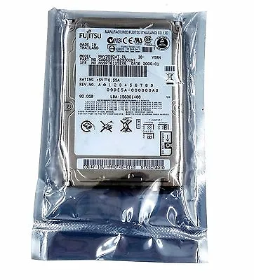 Fujitsu 80 GB 4200 RPM2.5  IDE/ PATA 8MB (MHV2080AT) Hard Drive For Laptop HDD • $8.99