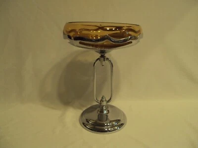 $59.99 • Buy Cambridge Farber Brothers Krome Kraft Amber Open Stem Compote