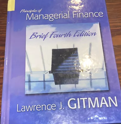 Principles Of Managerial Finance • $16.80