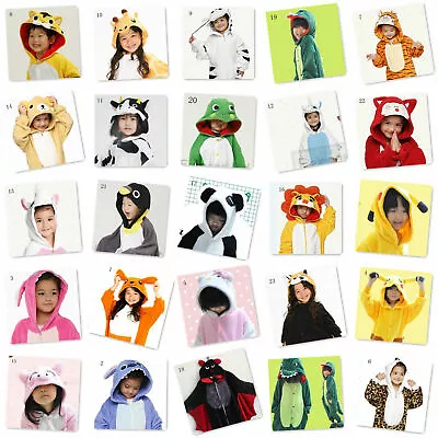 Children Unisex Kigurumi Animal Cosplay Costume Onesie22 Kids Pajamas Sleepwear • $22.74