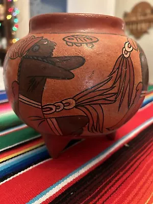 3 Footed Maya Style Pot • $30