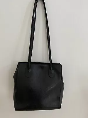 £12.99 • Buy Black Pebbled Leather Shoulder Bag By Osprey By Graeme Ellisdon