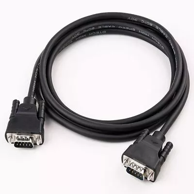 Male To Male Monitor Video Cord DB9 Straight Through RS232 Serial Cable 9 Pin • $20.13