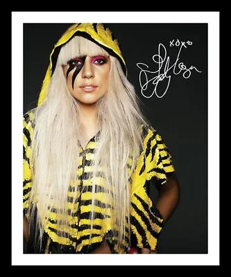 Lady Gaga Autograph Signed & Framed Photo • £19.99