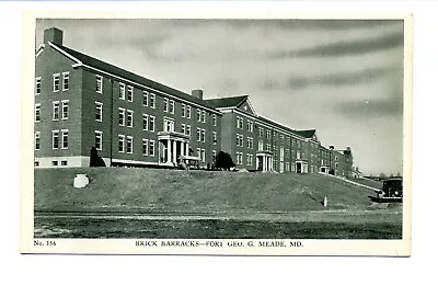 Brick Barracks At Fort Meade Maryland MD Vintage Postcard • $4