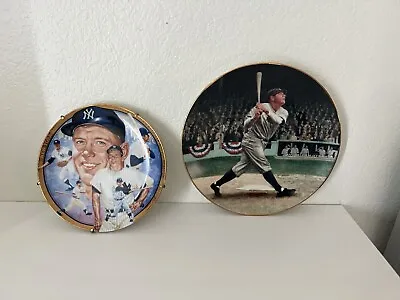 Mickey Mantle And Babe Ruth Collector Plate Lot Of 2 • $20