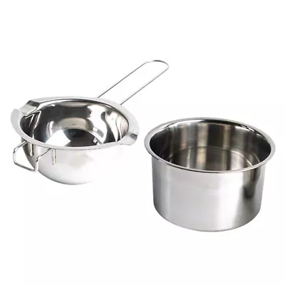 Stainless Steel Long Handle Candle Wax Melting Pot Double Boiler For DIY • £12.37