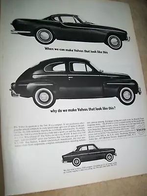 1963 Volvo P1800 544 122S Large-magazine Car Ad - When We Can Make...  • $6.95